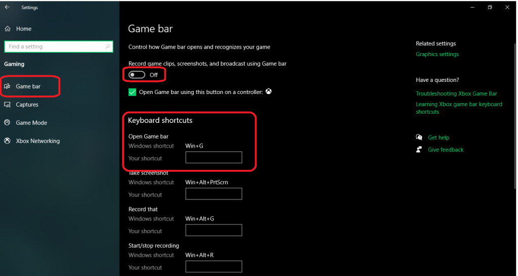 Enabling the Xbox Game Bar